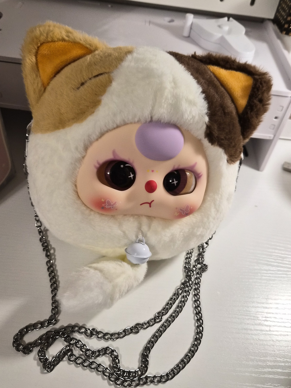 Plush Fantasy Cat Doll - Cream & Brown Soft Toy - Picture 6 of 8